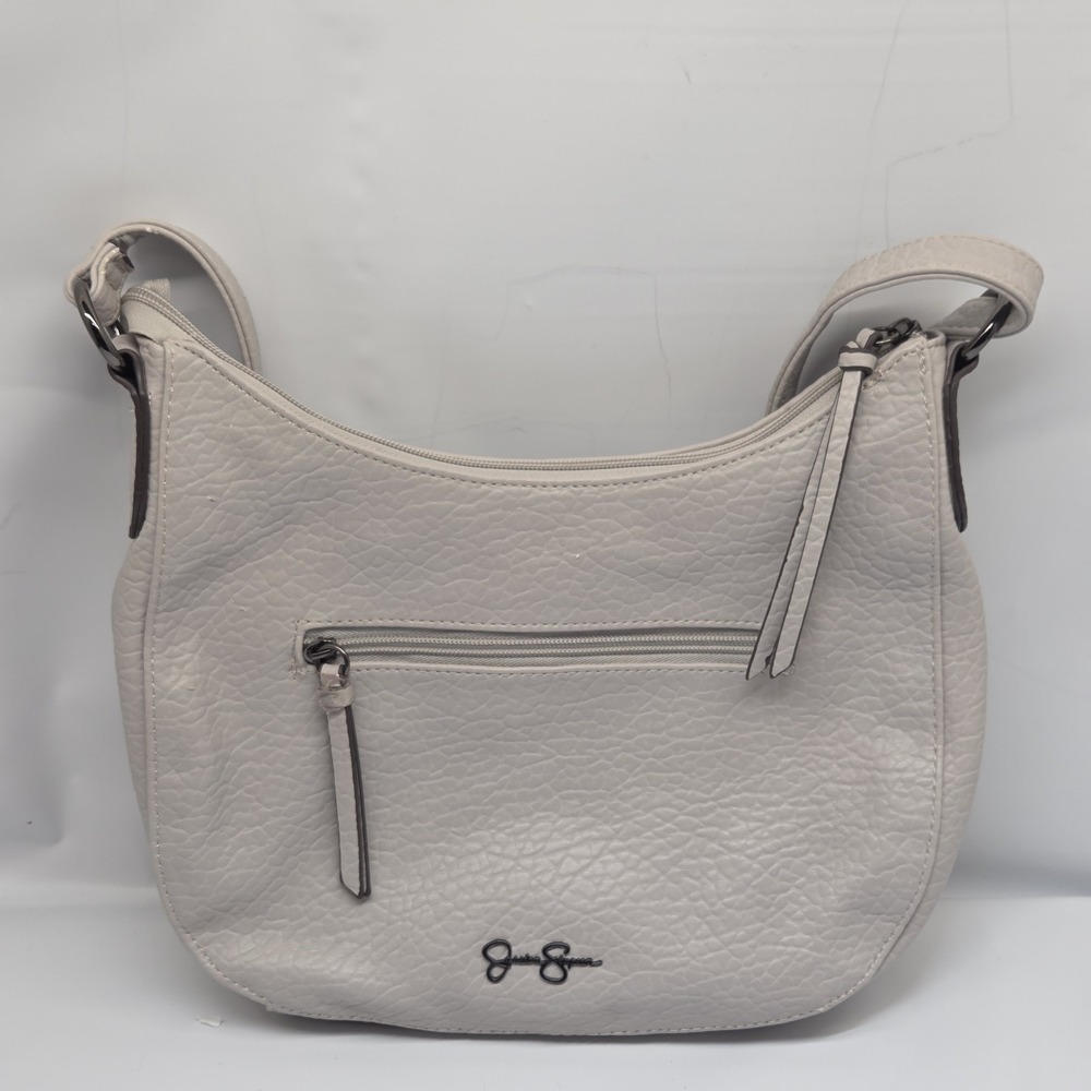 JESSICA SIMPSON Women Shoulder Bag Gray Zip Pockets Crossbody‎